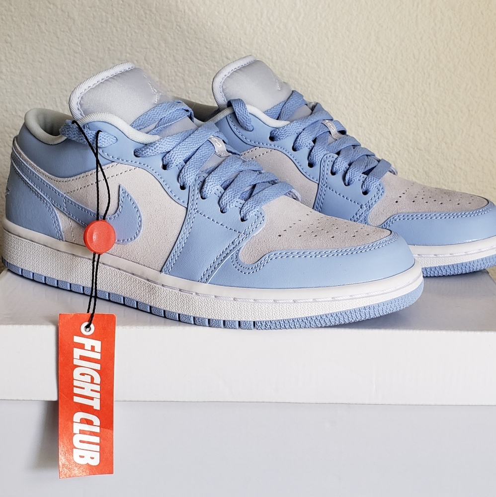 womens air jordan 1 low football grey
